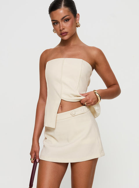 Full Disclosure Skort | Cream | Womens Full Disclosure Skort | Cream | Womens