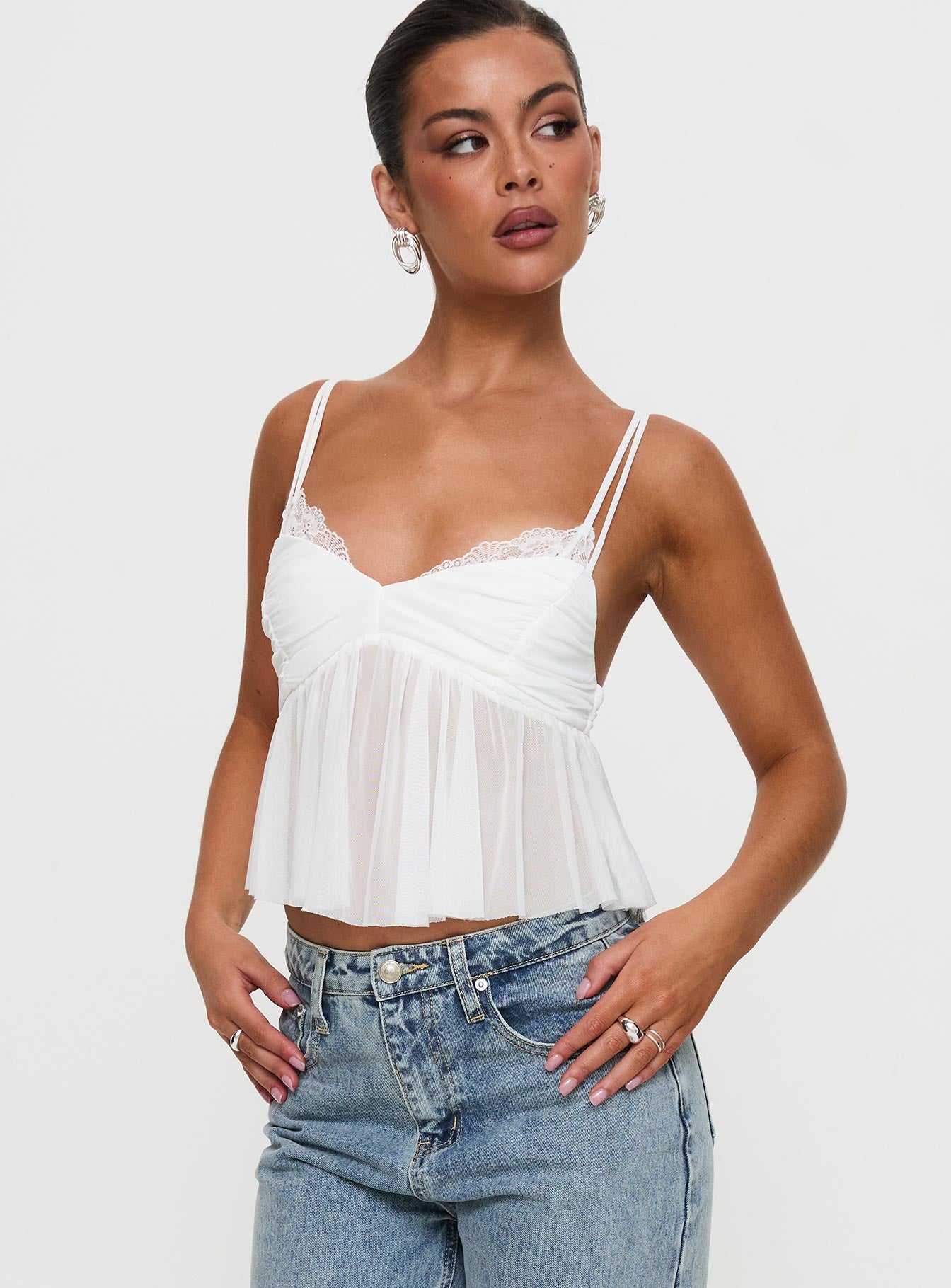Corella Top White | Princess Polly