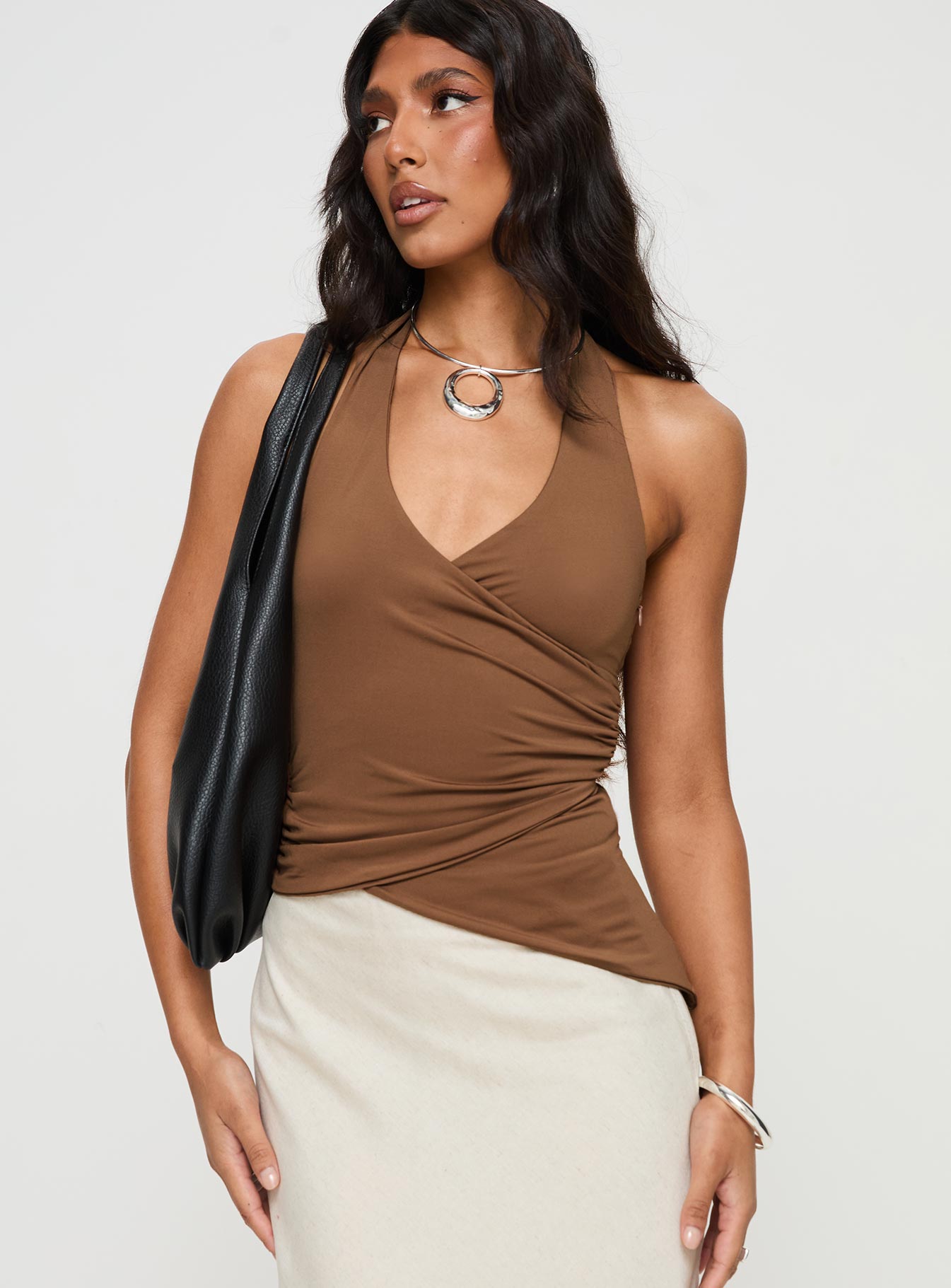 Marvin halter top brown