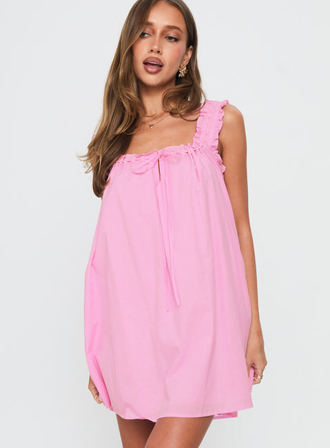 Swing Mini Dress Pink | Princess Polly Swing Mini Dress Pink | Princess Polly