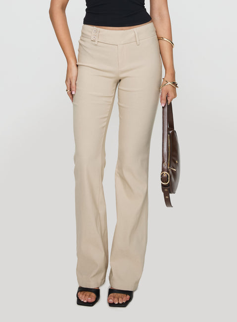 Kinkirk Flared Pants Taupe Tall | Princess Polly Kinkirk Flared Pants Taupe Tall | Princess Polly