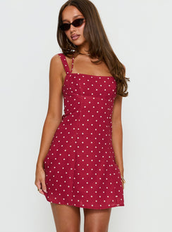 Kourtnae Halter Mini Dress | Red Polka Dot | Womens | Princess Polly Kourtnae Halter Mini Dress | Red Polka Dot | Womens | Princess Polly