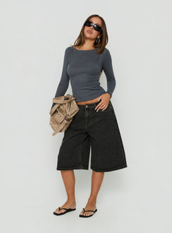 Kolumbia Low Rise Jort Washed Black