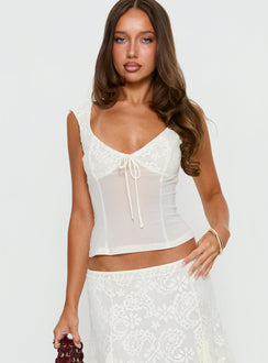 Quani Lace Top Cream