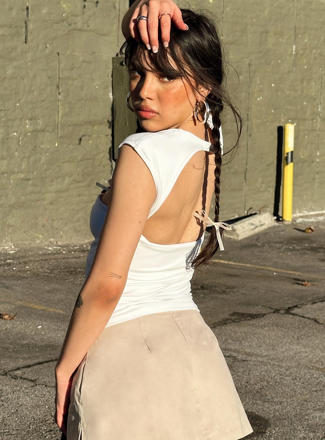 product Princess Polly Sleeveless Square Neck  Adella Cap Sleeve Top Ice