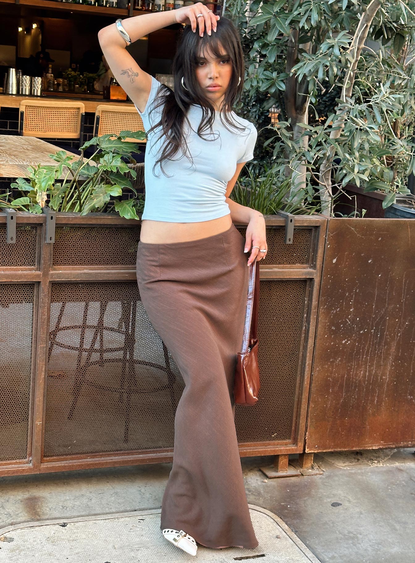 Jodie maxi skirt brown