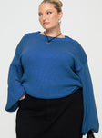 Harmony Knit Sweater Blue Curve
