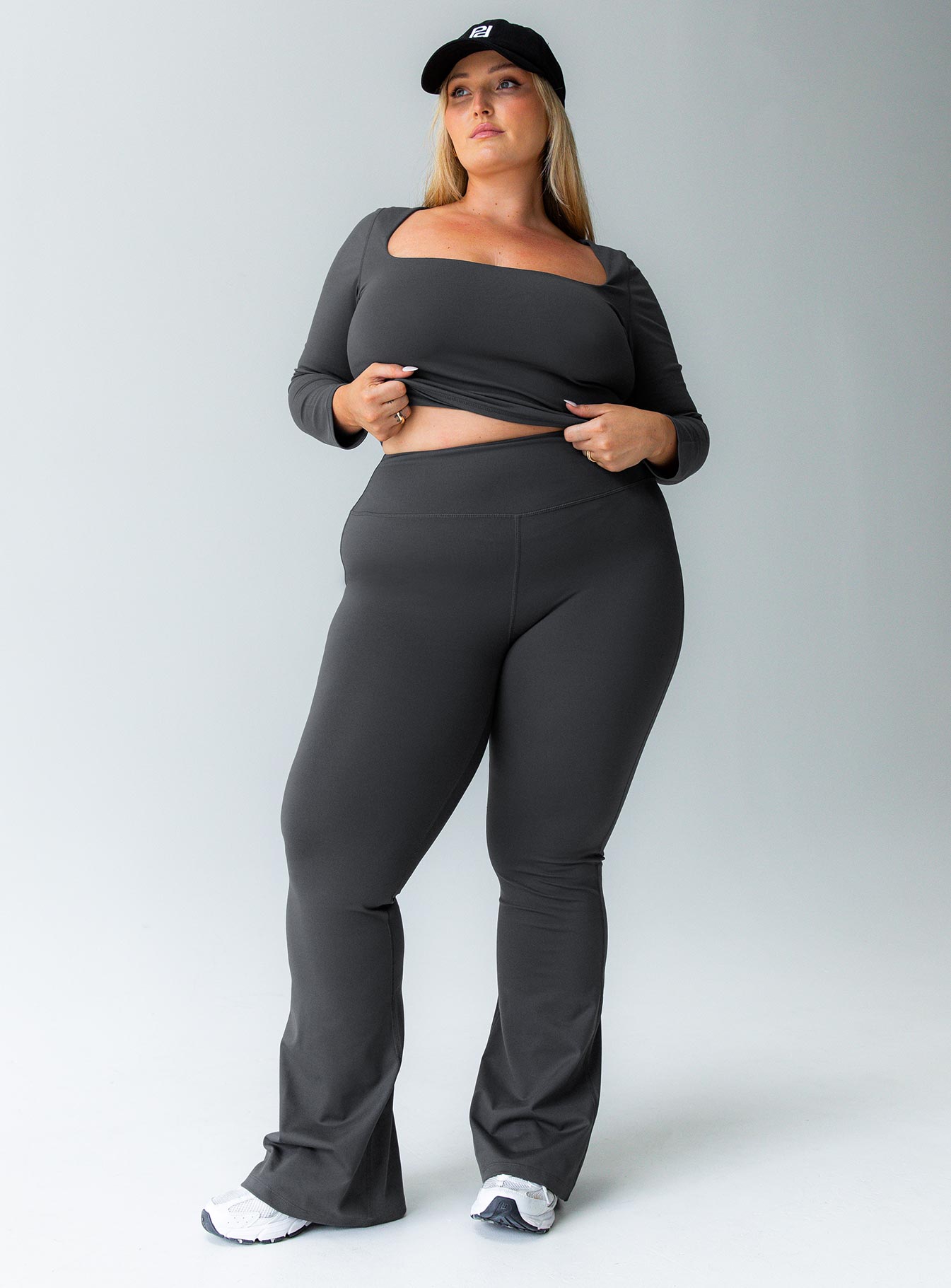 Integrity activewear yoga pants grey curve