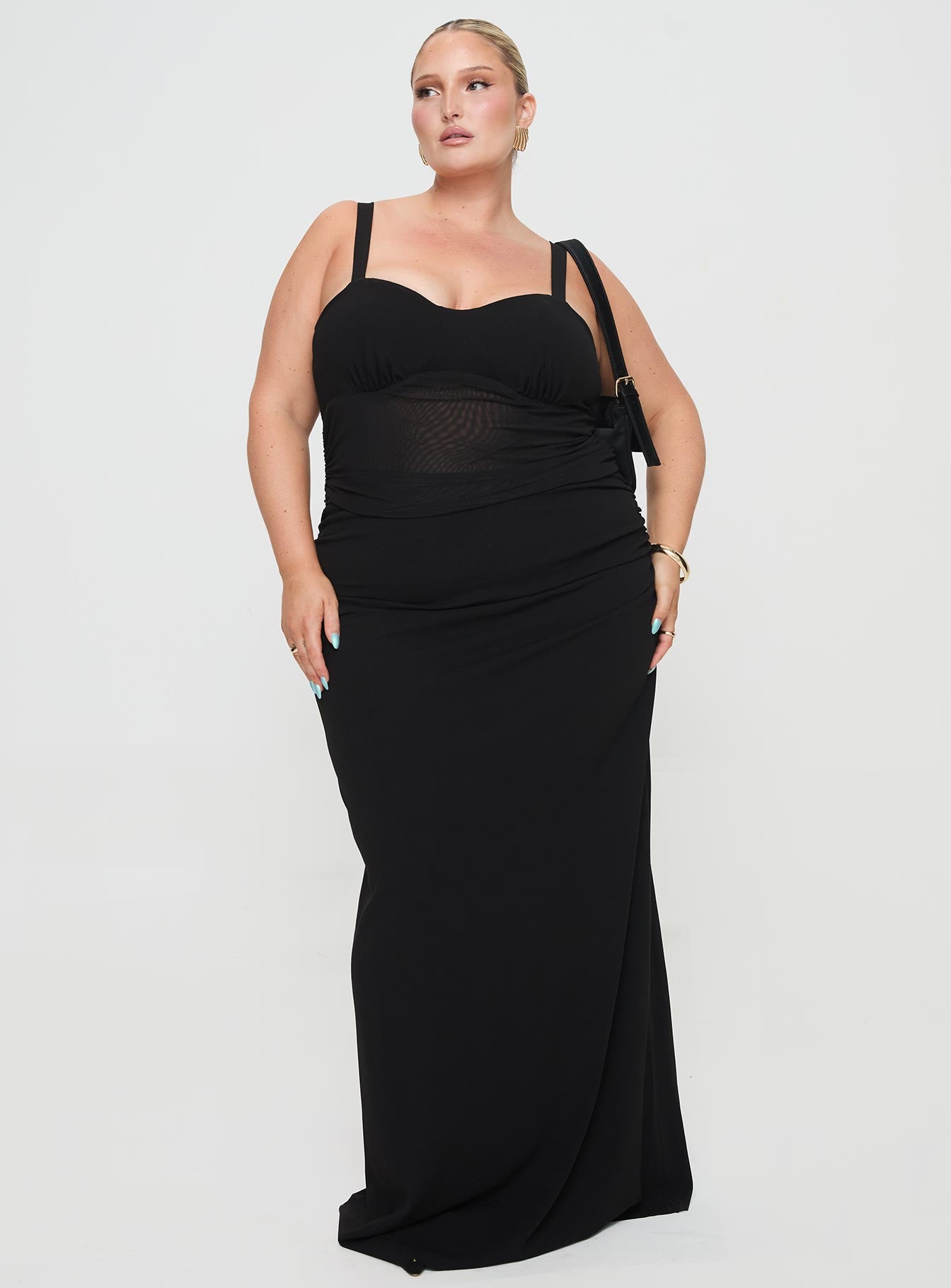 Mazzola maxi dress black curve