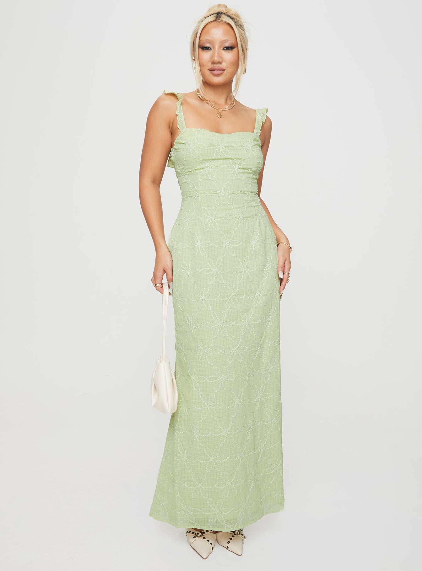 Burner maxi dress green