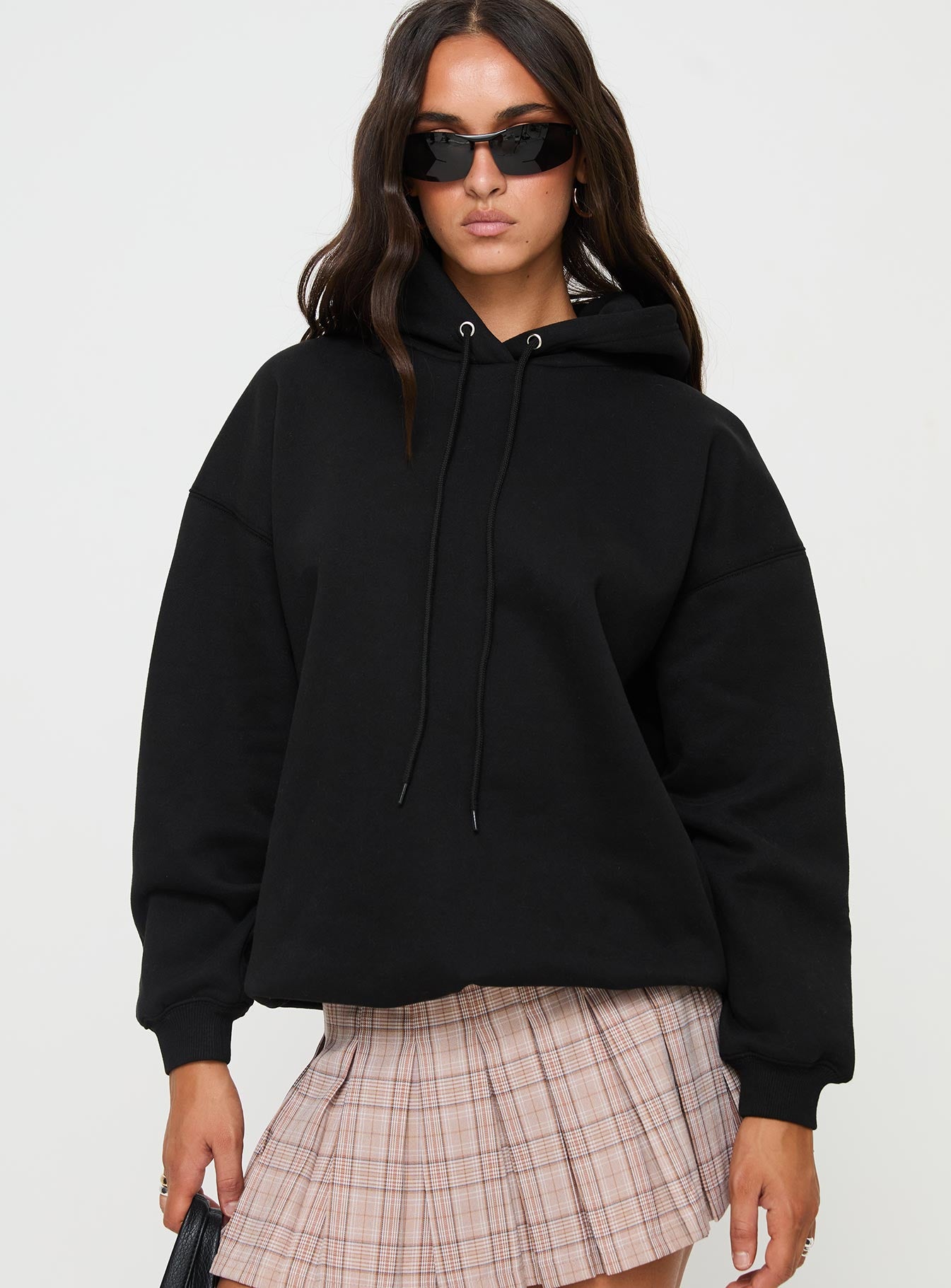 Alvon hooded sweatshirt black