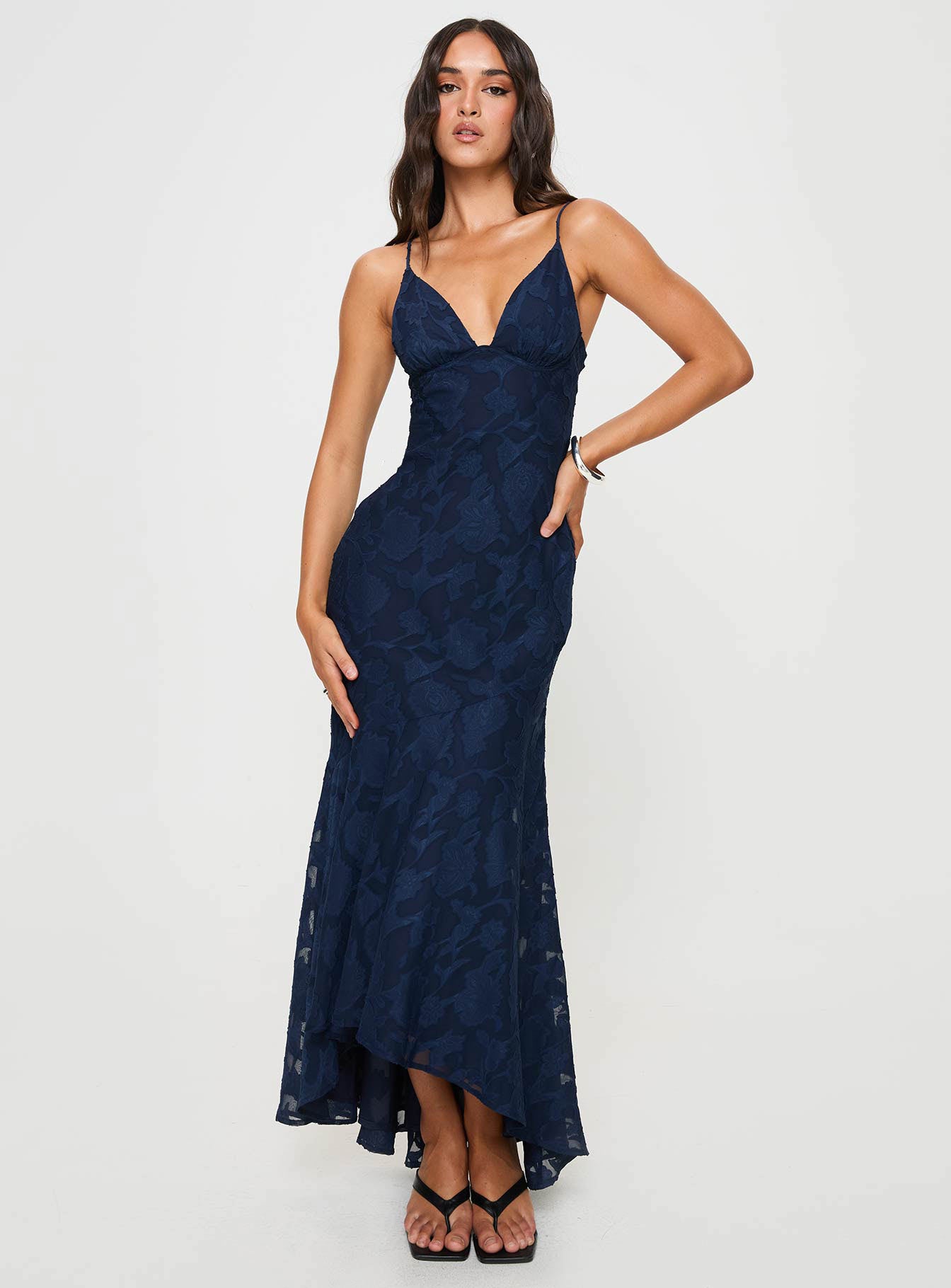 Cyrene maxi dress navy