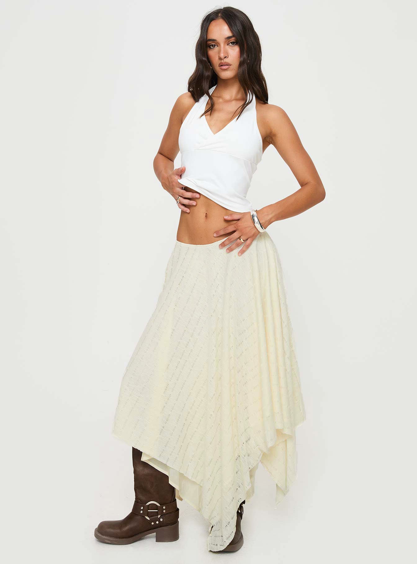 Gratitude midi skirt cream