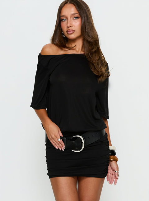 Romma Backless Slouchy Mini Dress | Black | Womens | Princess Polly Romma Backless Slouchy Mini Dress | Black | Womens | Princess Polly