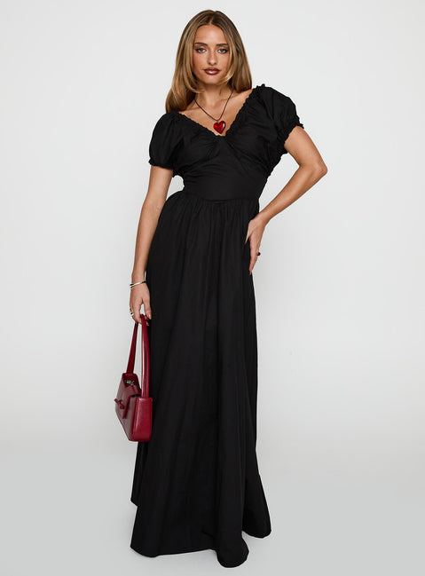 Breeanna Maxi Dress Black | Princess Polly Breeanna Maxi Dress Black | Princess Polly