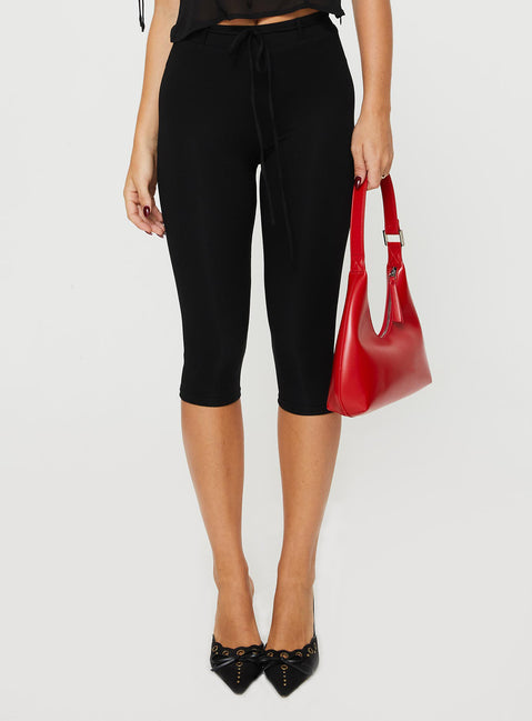 womens black dress capris Black Crops & Capris