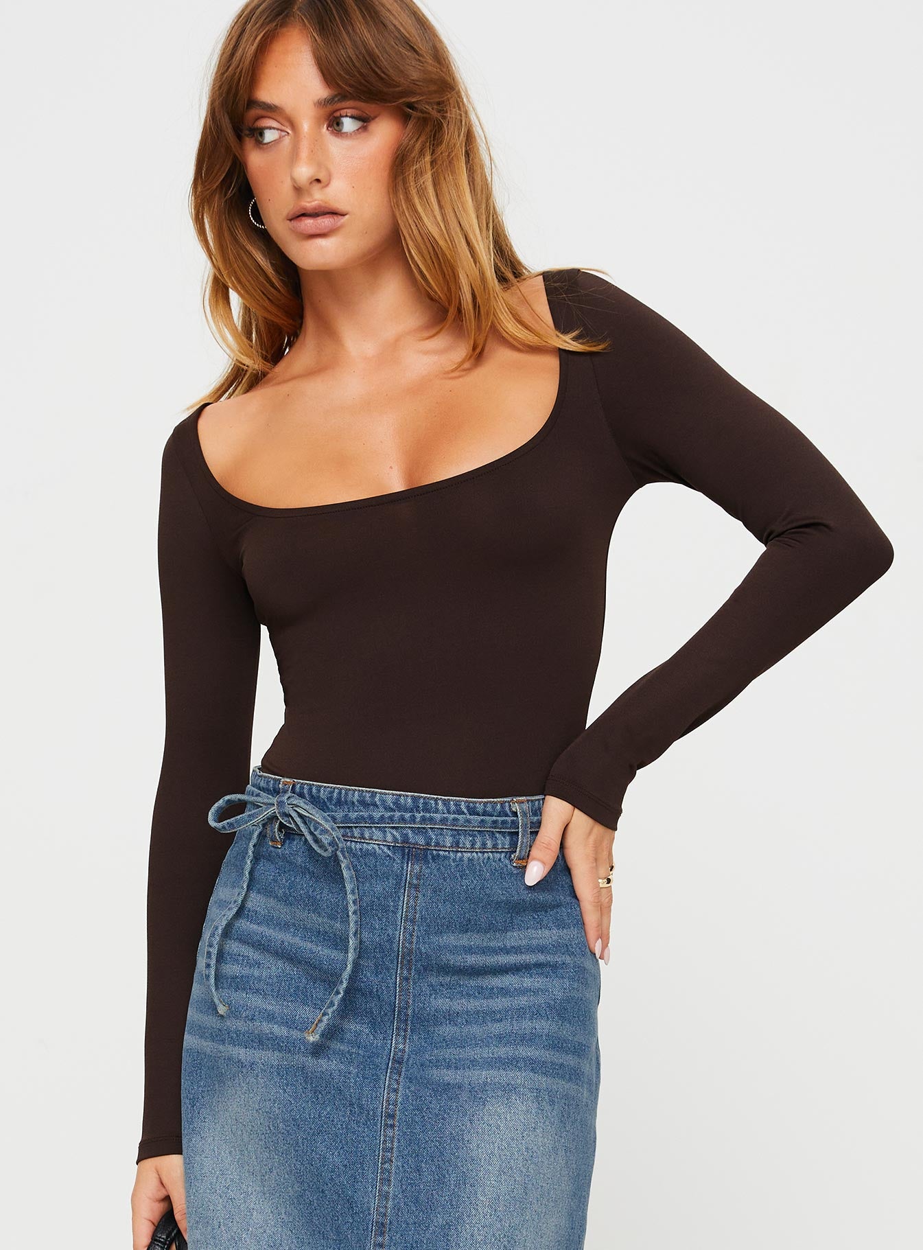 Ellery bodysuit brown