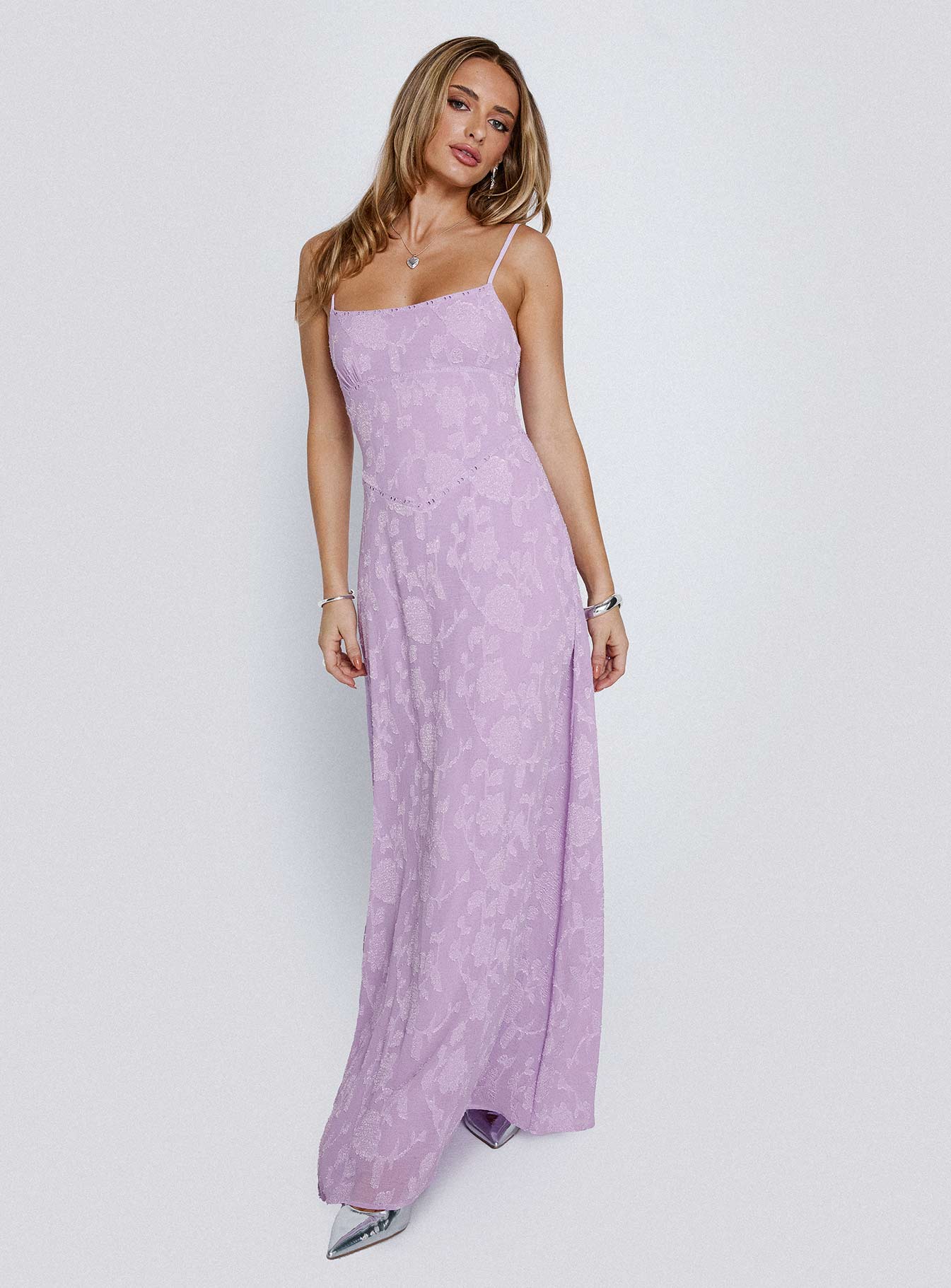 South Of France Maxi Dress | Lilac | Womens | Princess Polly Lower Impact South Of France Maxi Dress | Lilac | Womens | Princess Polly Lower Impact
