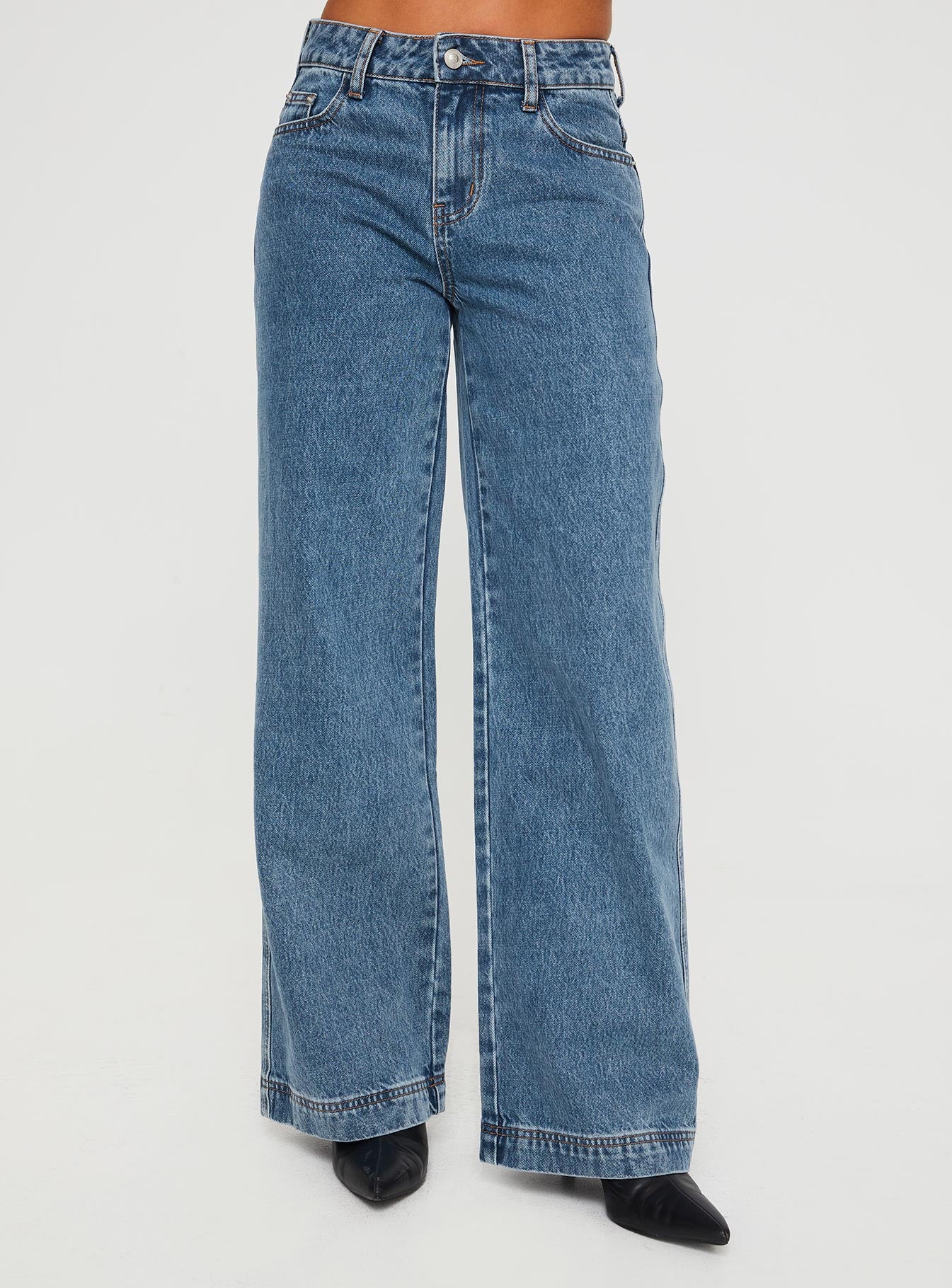 Jankins baggy jeans mid wash