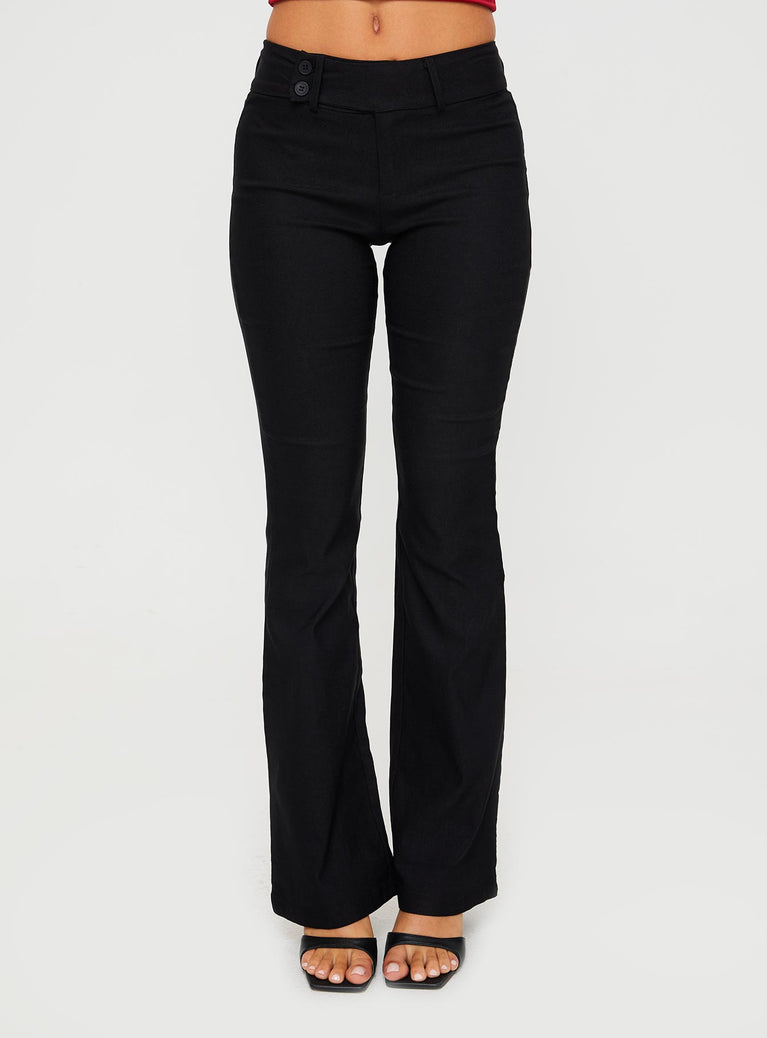Prince Cropped Flare Pant - Black