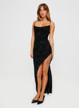 product Princess Polly Square Neck  Elba Maxi Dress Black