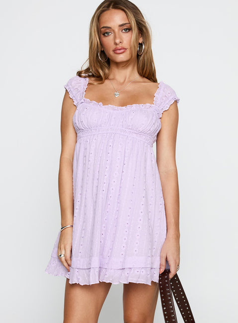 princess polly purple dress Bombshell Mini Mini dresses An artfully pleated and twisted bust highlights the front cutout of a stunning satin minidress complete with fit Carlita Mini Dress Lilac |