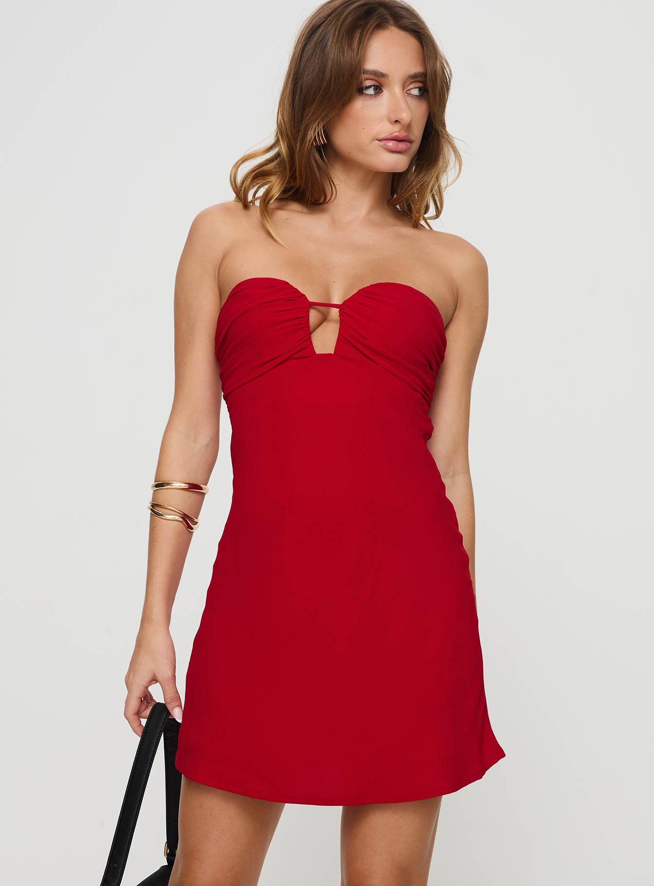 Cyprian Mini Strapless Dress | Red | Womens | Princess Polly Cyprian Mini Strapless Dress | Red | Womens | Princess Polly