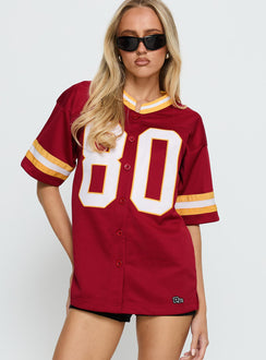 USC Football Button Down Jersey Cardinal