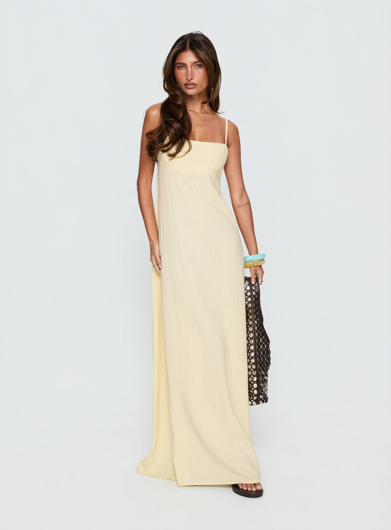Solie Tie Back Maxi Dress Butter Petite