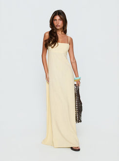 Solie Tie Back Maxi Dress Butter Petite