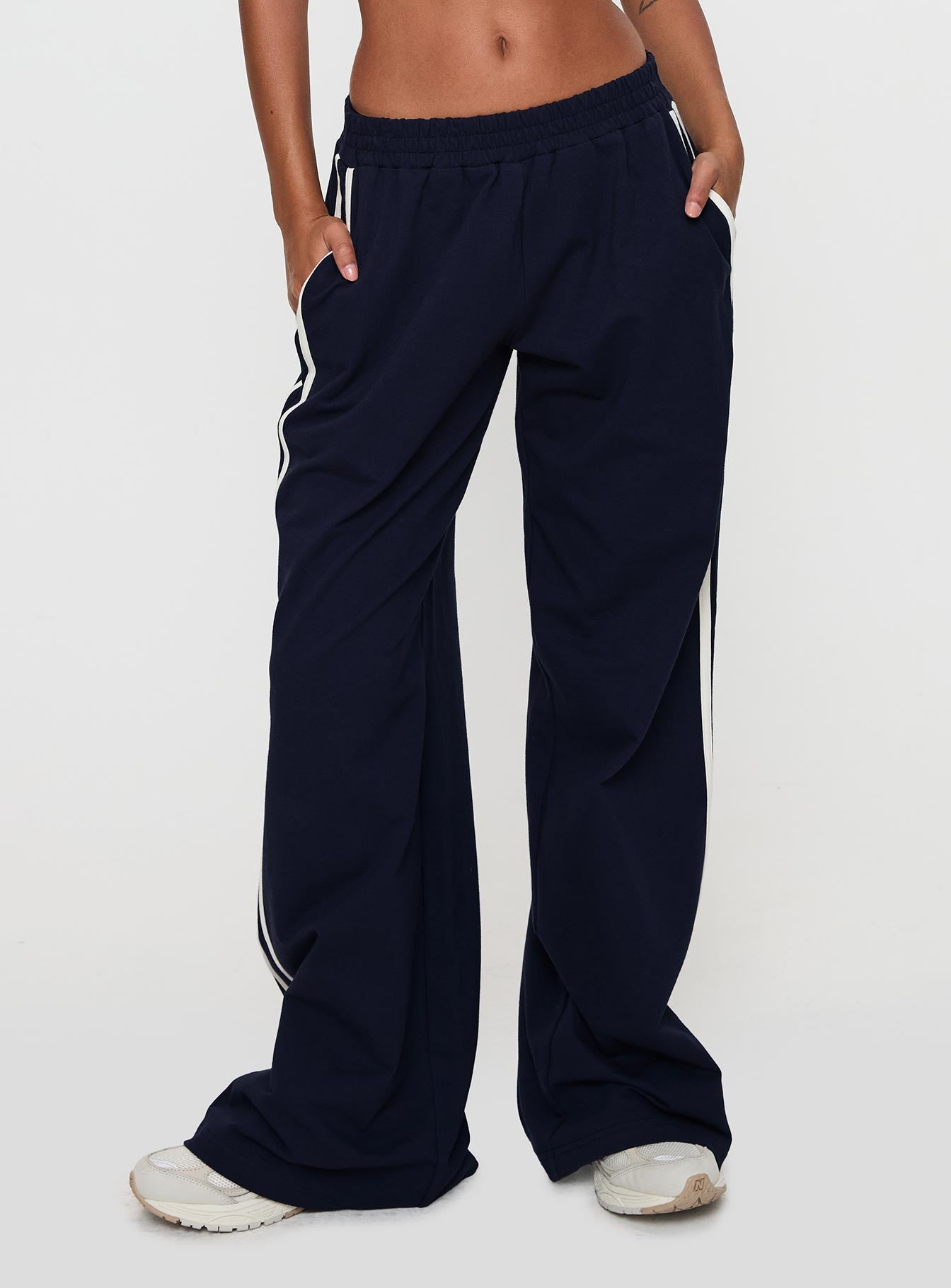 Circuit Track Pants Navy | Princess Polly