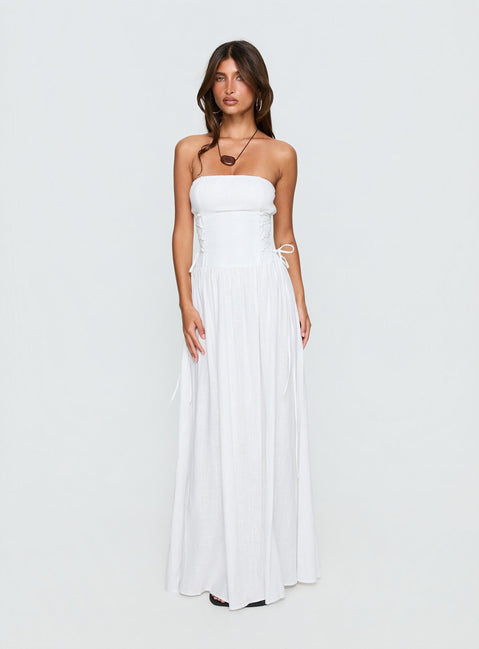 So Far So Good Maxi Dress White