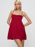 Ortega Mini Dress Red