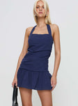 Beauty Queen Mini Dress Navy