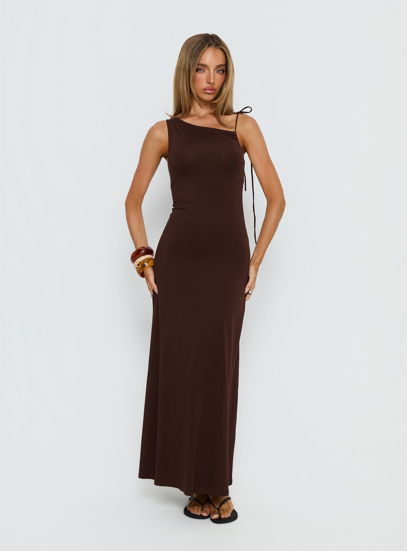 green emerald velvet dress Long White Formal Dress with Tie Shoulder Straps Off White / 14 main image 1