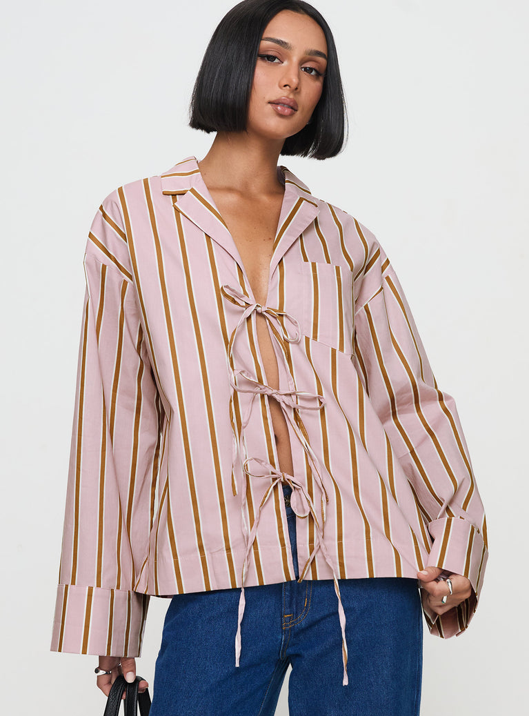 Spiri Shirt Pink Stripe