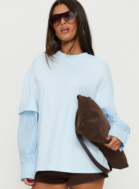 Renelle Layered Long Sleeve Top Multi