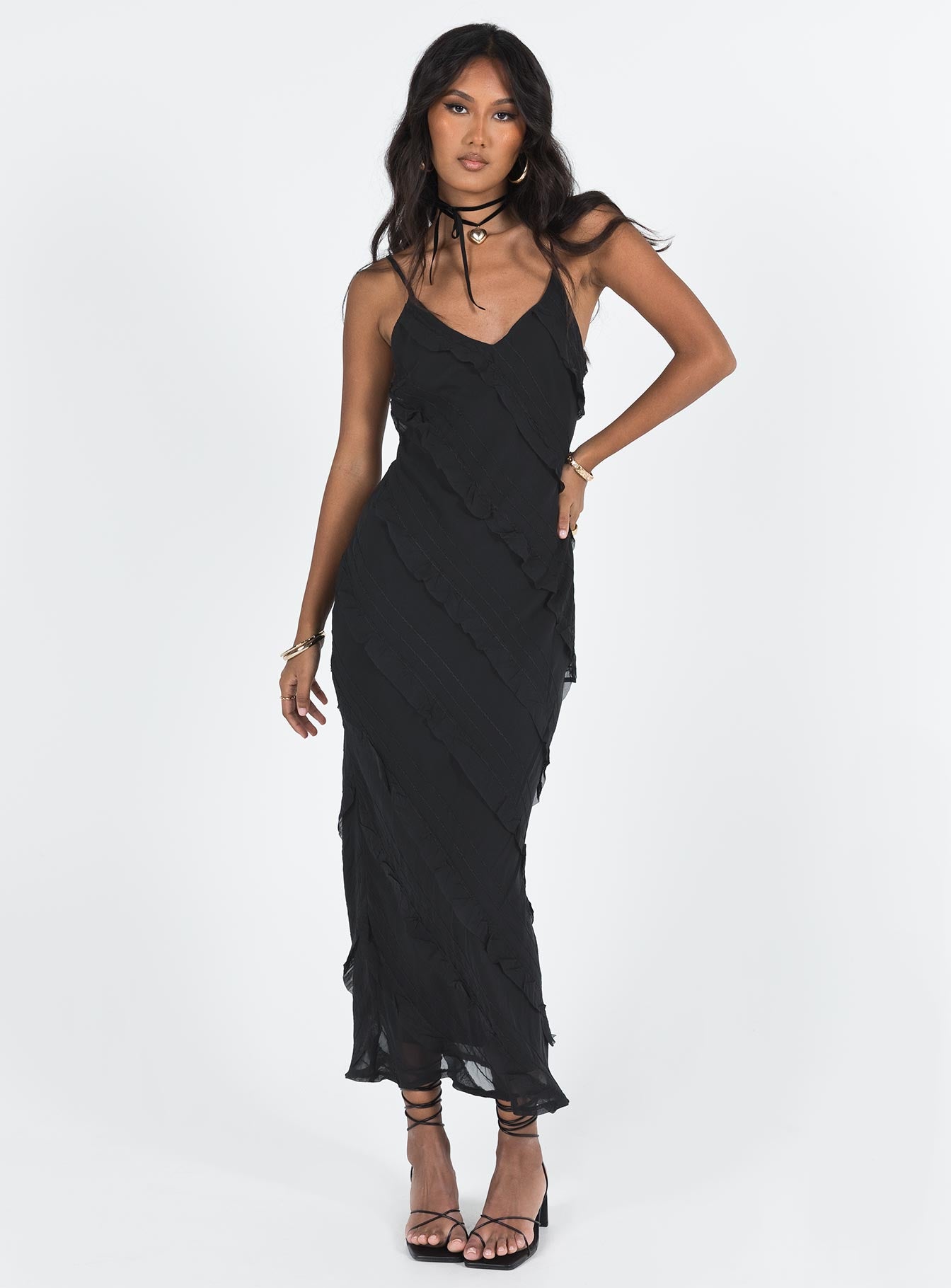Lars Maxi Dress Black | Princess Polly Lars Maxi Dress Black | Princess Polly