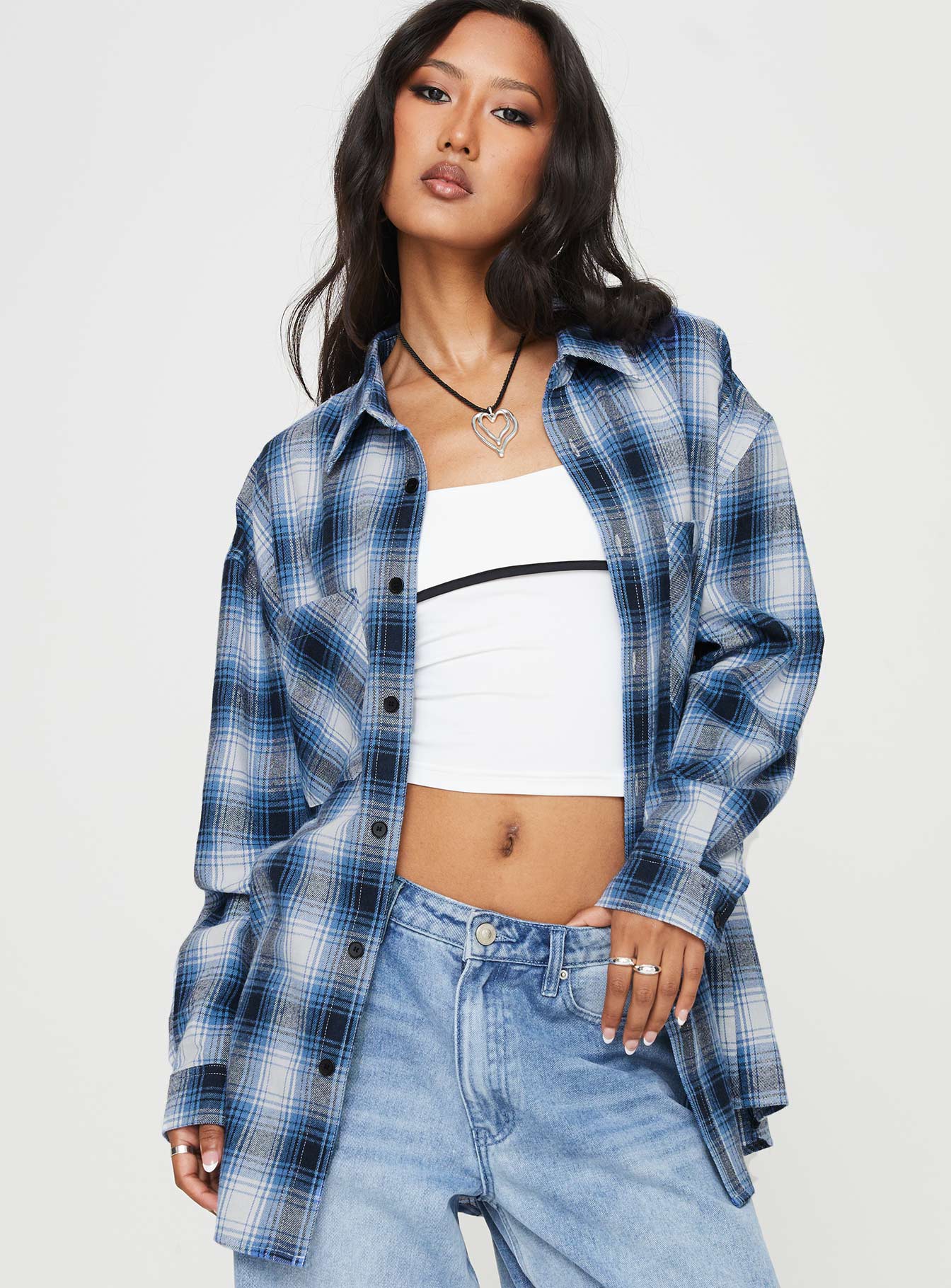 Waver shirt blue / black check