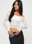 Xenia Off The Shoulder Top White