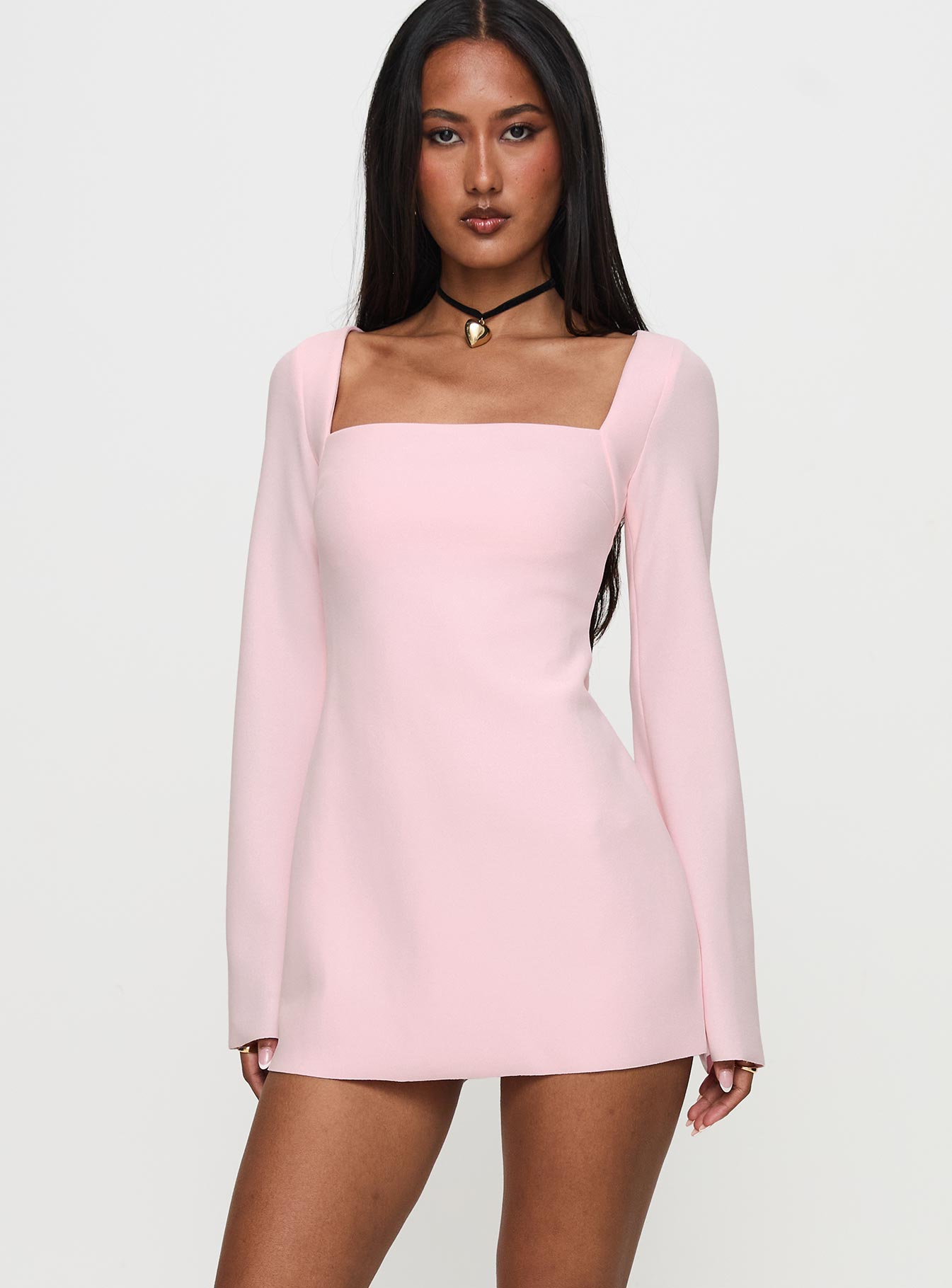 Bombshell Long Sleeve Mini Dress Pink | Princess Polly Bombshell Long Sleeve Mini Dress Pink | Princess Polly