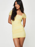 Charvi Mini Dress Lemon