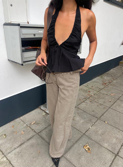 Gadot Halter Top Black