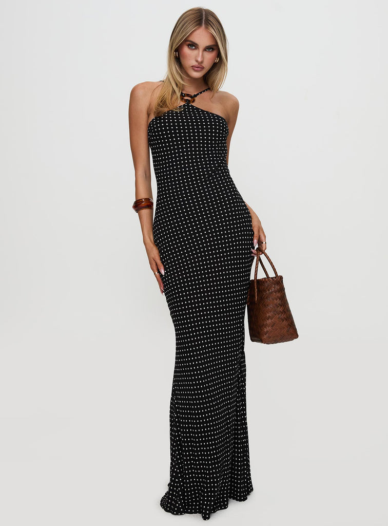 Katelyn Halter Mini Dress - Polka Dot main image 0