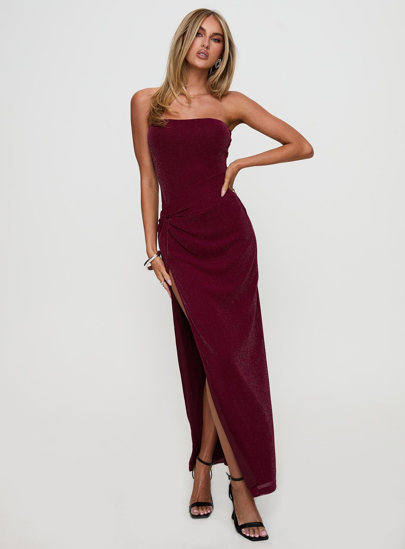 Jeniva Straplesss Maxi Dress Plum | Princess Polly Jeniva Straplesss Maxi Dress Plum | Princess Polly