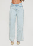 Brayden Low Rise Relaxed Jeans Light Acid Wash