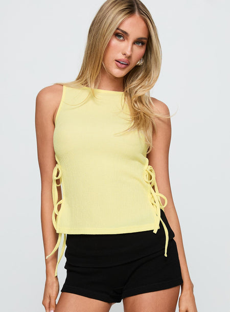 bright yellow summer tops