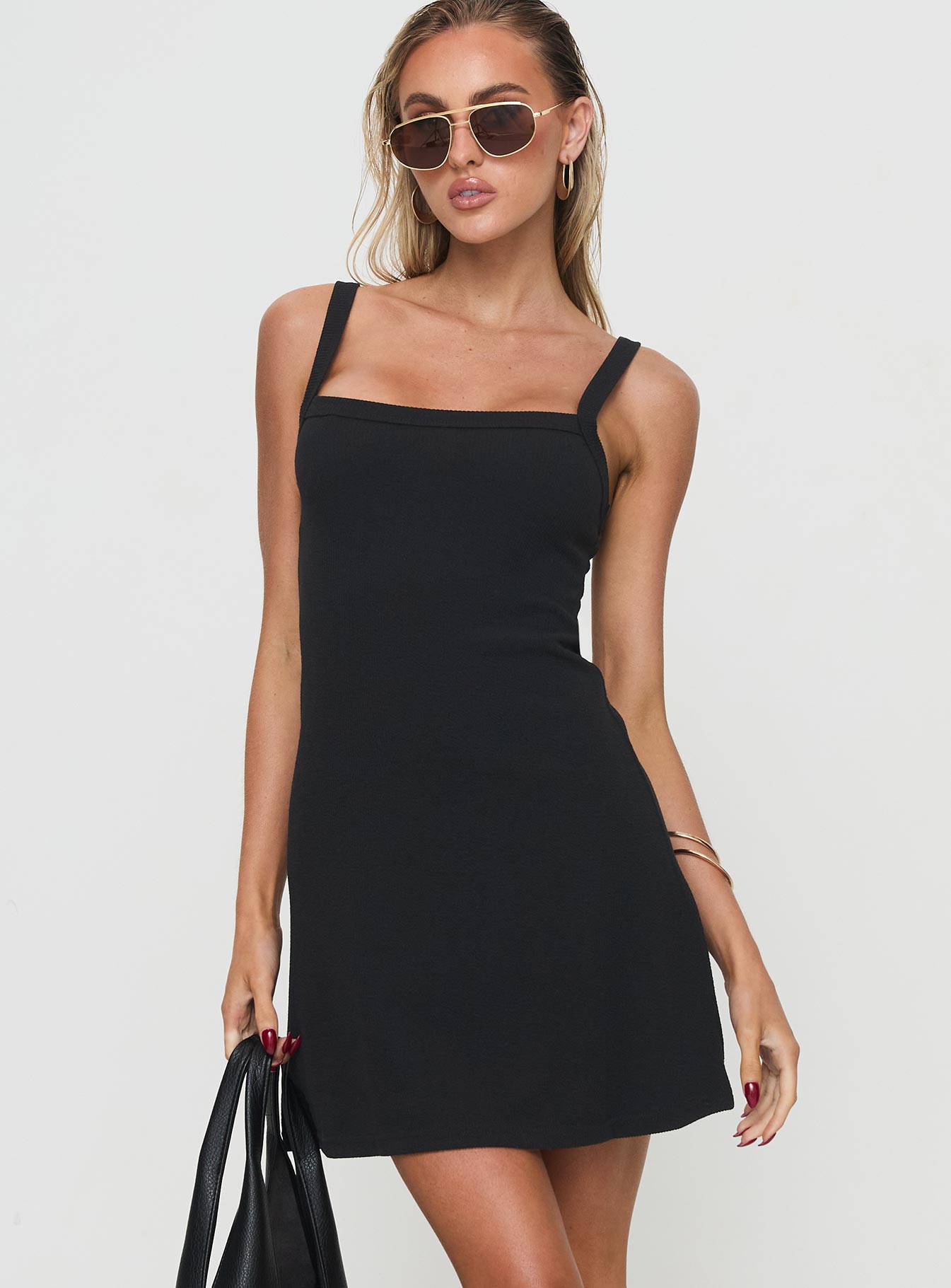 De Santis Mini Dress Black | Princess Polly