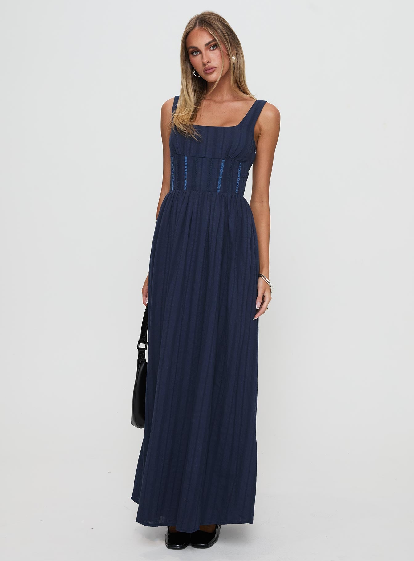 Lorinda Maxi Dress Navy | Princess Polly Lorinda Maxi Dress Navy | Princess Polly