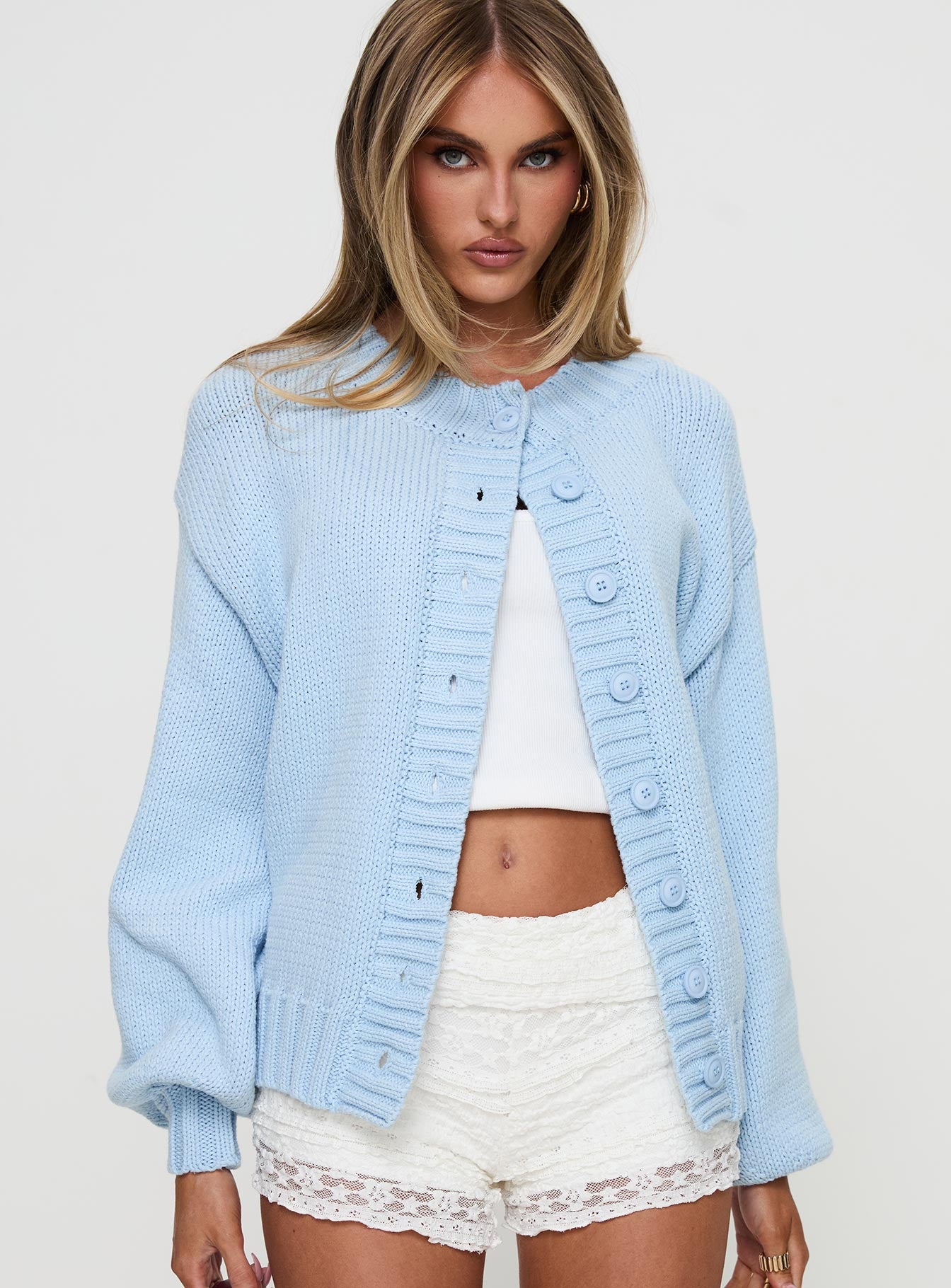 Edern Cardigan Blue | Princess Polly